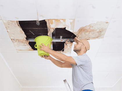 fixing a leaking roof