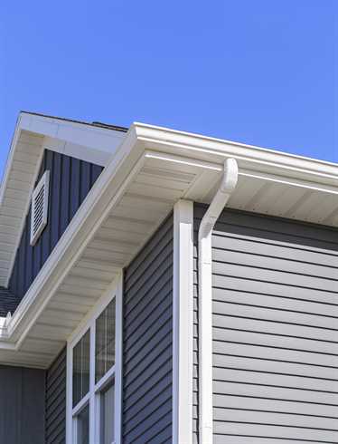 the wooden soffit panels